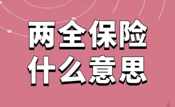 什么是两全保险？