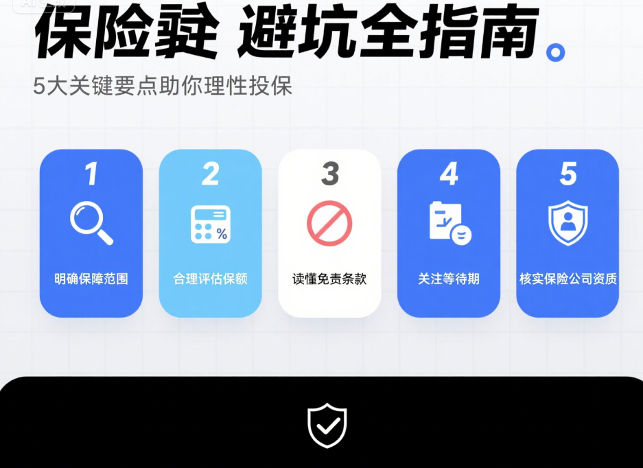 保险避坑全指南：5 大关键要点助你理性投保